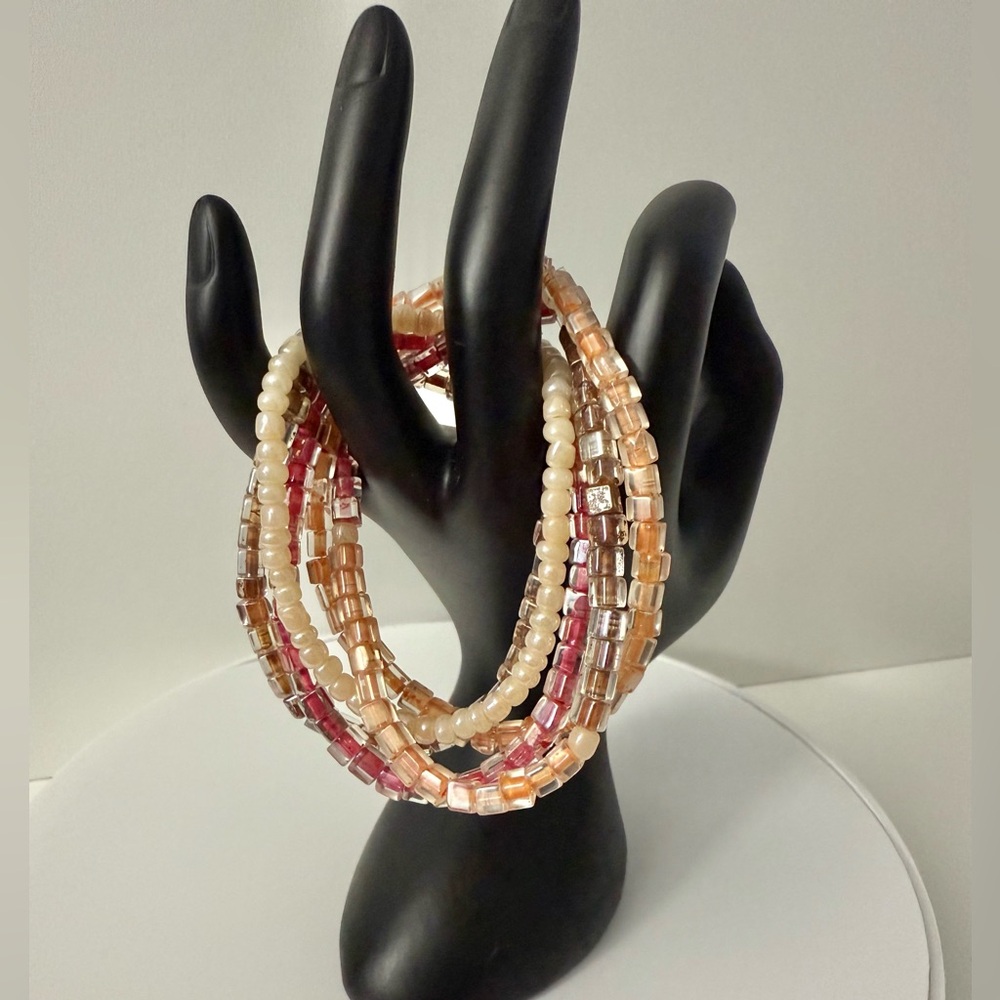 Fun Stackable Stretch Bracelet Set - Picture 3 of 6